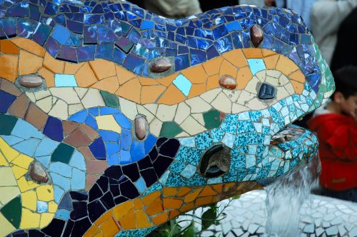 Antoni Gaudi Park Guell detail