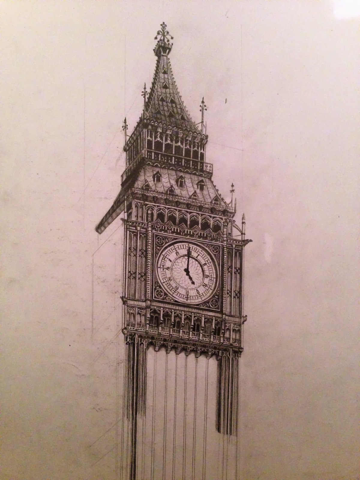 Big Ben Pencil Drawing Dreams Of An Architect