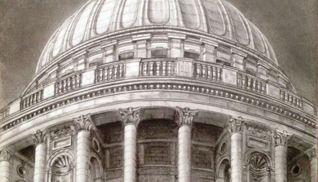 St Paul Cathedral drawing