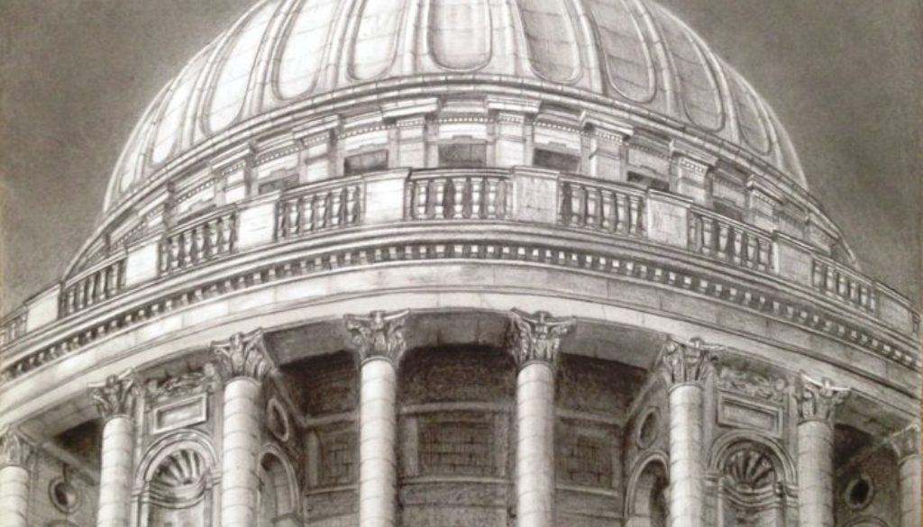 St Paul's Cathedral - drawing by Monica Cirstea