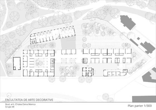 Facultate de arte langa Parcul Carol